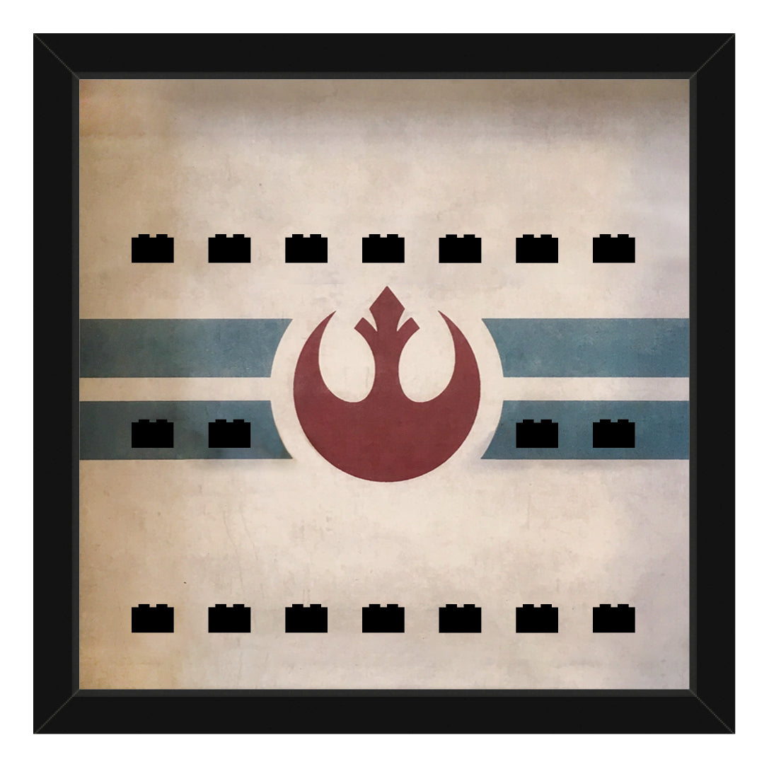 LEGO® Minifigure Frame: Star Wars™: Alliance M - black frame, black cubes (18 cubes)